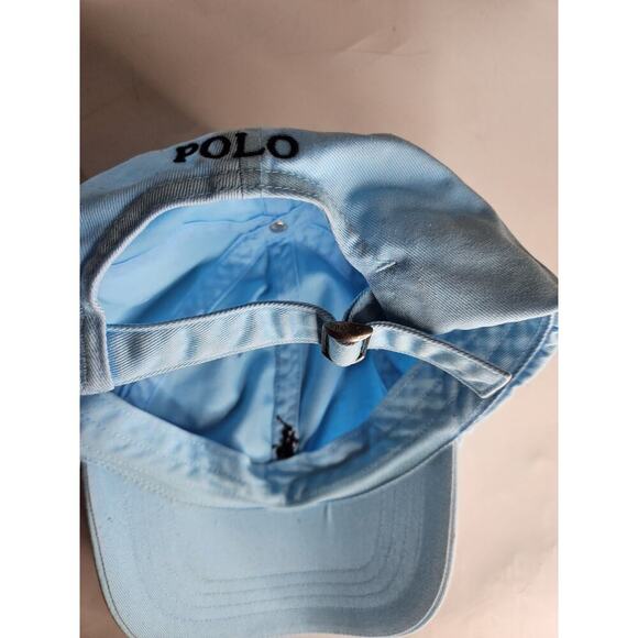 Polo Ralph Lauren #3 Big Pony Logo Adjustable MCMLXVII Light Blue Hat - Picture 3 of 3